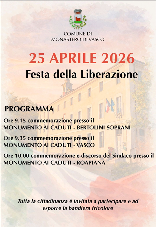 Commemorazione 25 Aprile 2026 - Festa della Liberazione